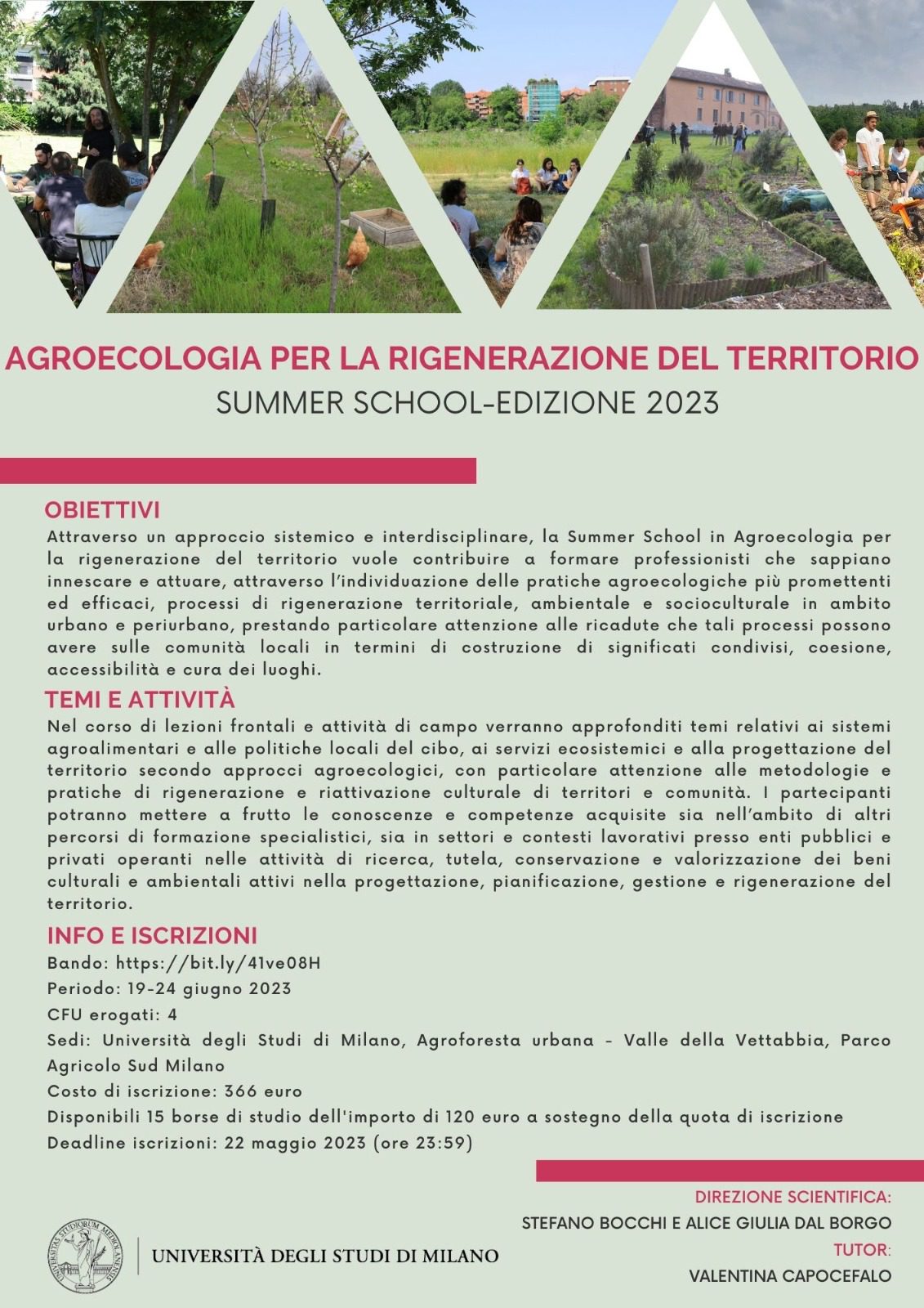 Agroecologia per la rigenerazione del territorio