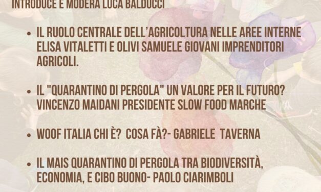 Chiacchierata sull’Orto: un’ora di riflessione comunitaria a Pergola il 15 giugno